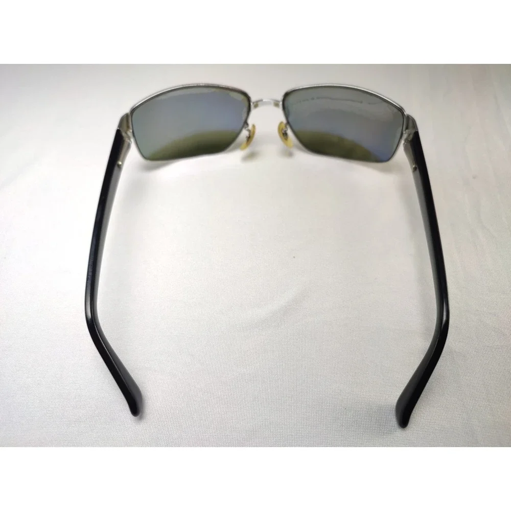 Ray-Ban RB3189 Leather II 004/9A 61mm Silver Metal Wrap Frames Only Italy